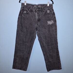 Old Navy High Rise Slouchy Straight Cropped Denim Jeans